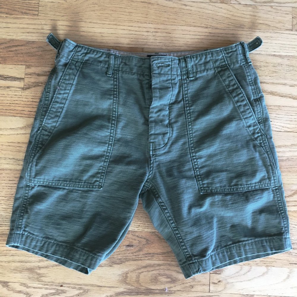 Levi's Green military type shorts
